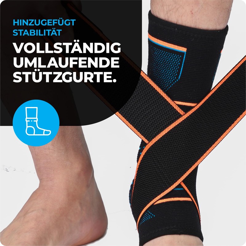 Vitto Ankle Brace Foot Support for Ligament Damage, Weak Joints,