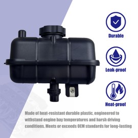 CNPUERV Coolant Reservoir Tank with Cap for Jeep Wrangler JL 2018-2025 2.0L L4, Coolant Overflow Recovery Bottle, Replace 68364312AA 68364312AB 68364312AC CH3014194