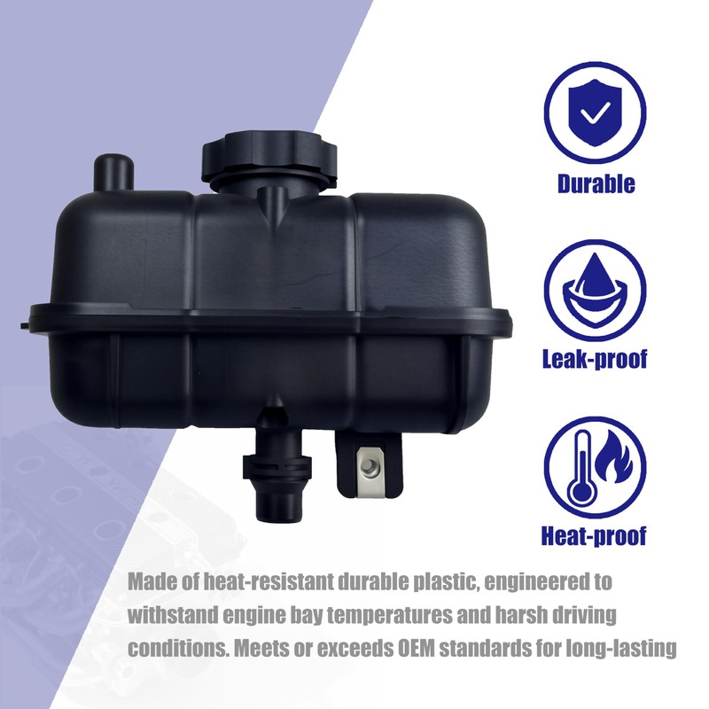 CNPUERV Coolant Reservoir Tank with Cap for Jeep Wrangler JL
