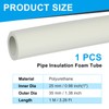 PATIKIL Pipe Insulation Foam Tube, 1" ID x 3.28Ft Foam