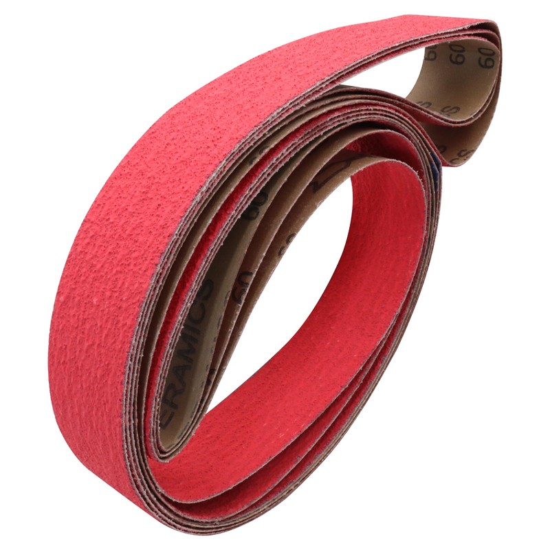 2x72 Ceramic Grinding Belts 60 Grit, 2 x 72 Inch