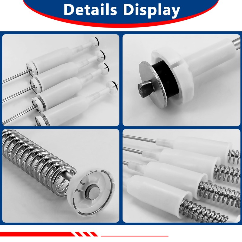 4-Pack 4902EA1002E AJK72909307 Washer Suspension Rods, 25.8 Inch Compatible with