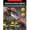OBNOCHE Made in Korea, Korean Barbecue Scissors, Meat, Chicken, Vegetables,