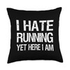 Funny I Hate Running Yet Here I Am Marathoner Men