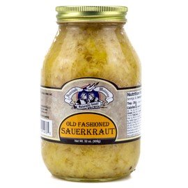 Amish Wedding Foods Sauerkraut, TWO 32 oz. Quart Jars