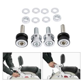 H-D Quick Release Luggage Rack Detachable Docking Hardware Kit Fits for Harley Davidson '18-Later FLFB, FLFBS, FXBR and FXBRS Models, Chrome