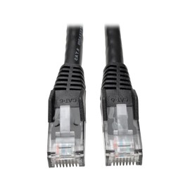 Tripp-Lite Cat6 N201-025-BK - Cable Conexión de Red Ethernet sin Enganches, Negro, 7.62 m/ 25 ft
