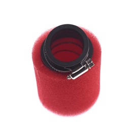 COEFEPIY 32mm Red Bent Air Filter Bent Foam Cleaner For 50cc 70cc 90cc 110cc 125cc Motorcycle ATV Quad Scooter Go Kart Moped Pit Dirt Racing Super Pocket Bike for Yamaha Suzuki