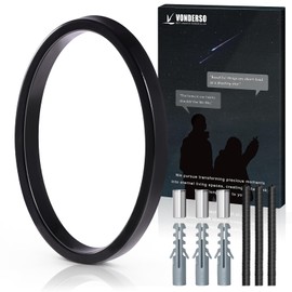 5 Inch Floating House Number 0, VONDERSO Black Metal Modern Outdoor Address Sign for Yard Street and Mailbox, Zinc Alloy Solid Address Numbers and Letters with Exquisite Drawing Process