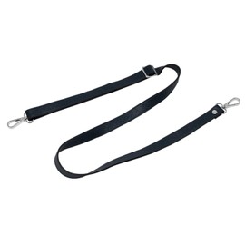 VanEnjoy Full Grain Genuine Leather Adjustable CrossBody Strap Replacement for Bag Purse, 0.7" Wide,26-51" Long (Navy-Silver Buckles)