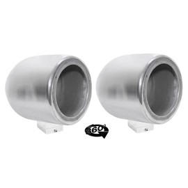Rockville (2) Rockville MAC65S 6.5" 360° Degree Swivel Chrome Surface Mount Speaker Pods