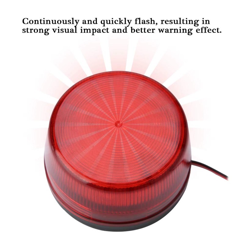 1PC LED Flashing Lamp, Security Alarm Strobe Signal Warning Light,