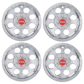 CHEDA Wheel Cover Hub Caps Golf Cart, Compatible with Yamaha/EZGO Club Car Set of 4 10" Chrome Silvery
