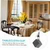 FUNOMOCYA 4Pcs Tablecloth Weights with Metal Clips Outdoor Table Cover