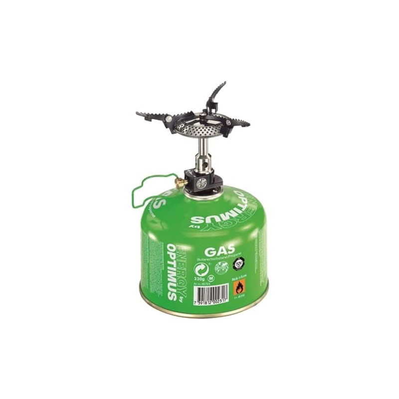 Optimus Crux Lite Solo Camping Stove grey/green 2019 camping cooker