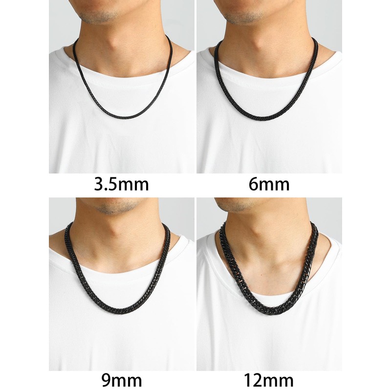 ChainsHouse 17.7 inches (45 cm), Hypoallergenic, Kihei Necklace, Men's, Popular,