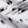 White Eyeliner Pencil Set, 6 Eye Liner Pencils With Sharpener,