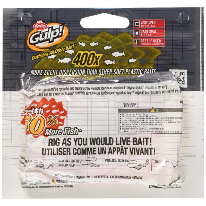 Berkley Gulp! SW Pulse Claw 3" Chartluce Green Black Frost