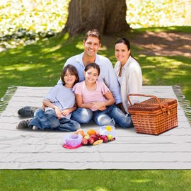 Large Soft Picnic Blanket Outdoor Law Park Grass Mat Car Travel Essentials Europe Mexico Road Trip Summer Vacation Stuff Outside Accessories Roadtrip Camping Gear Rv Must Haves Glamping Tent Gadget