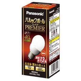 Panasonic parukkubo-rupuremia A10 Shape Bulb 40 Shape Type Bulb Color efa10el7h2 Base Diameter 26 mm
