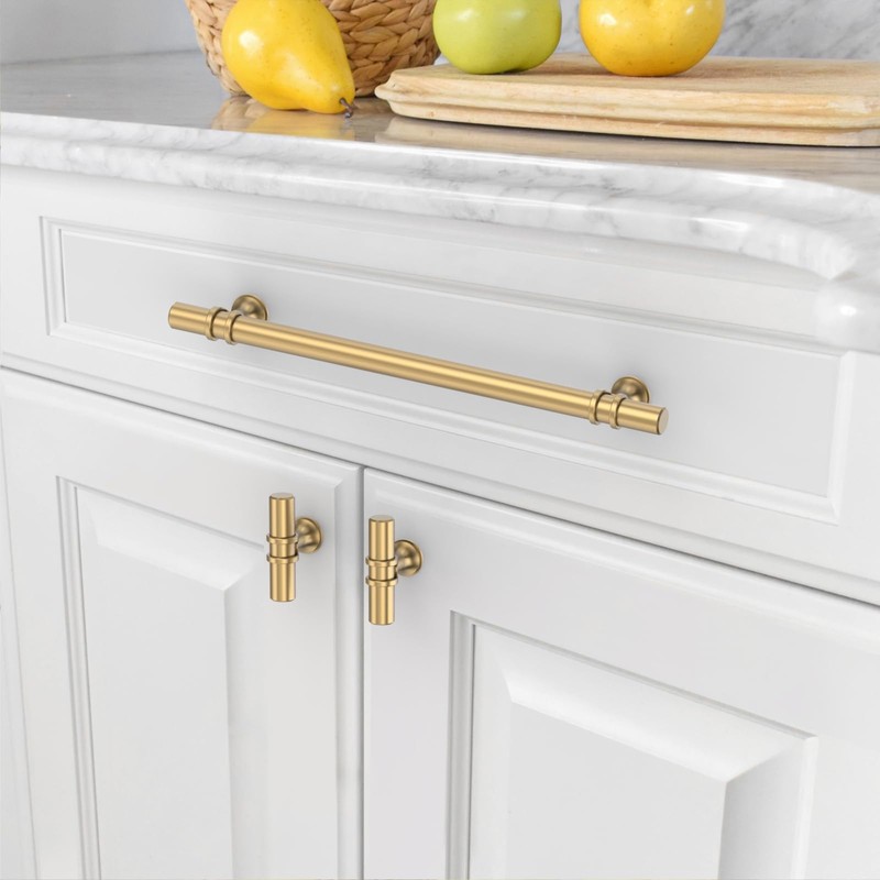 Asidrama 10 Pack 12.6 Inch(320mm) Champagne Bronze Kitchen Cabinet Handles,