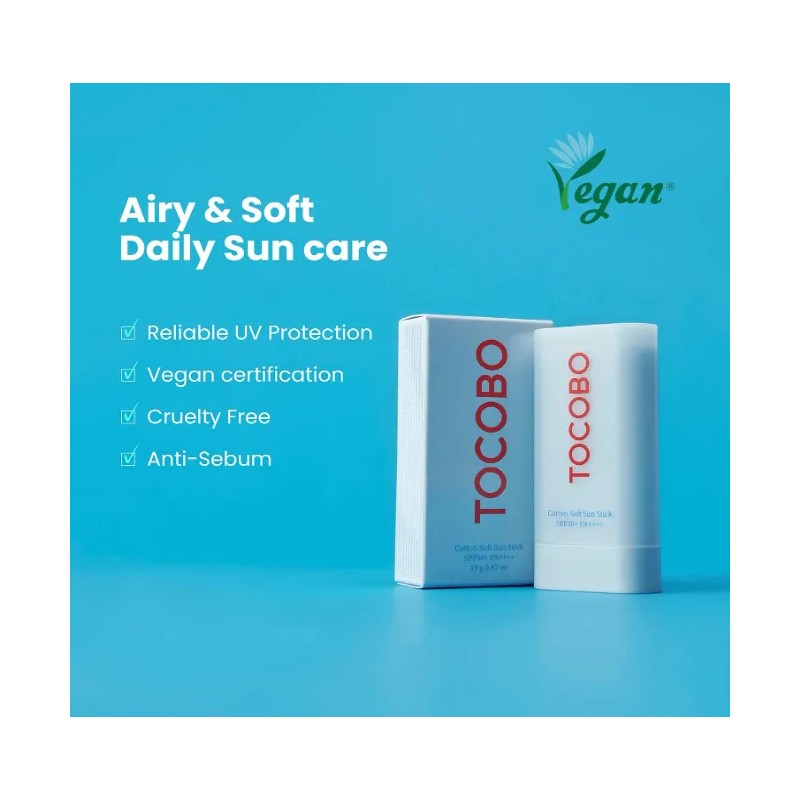 Kit 2pzs Tocobo Cotton Soft Sun Stick Spf50+ Protector Solar