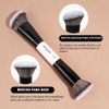 MAANGE Set de 4 Brochas de Maquillaje de Doble Punta