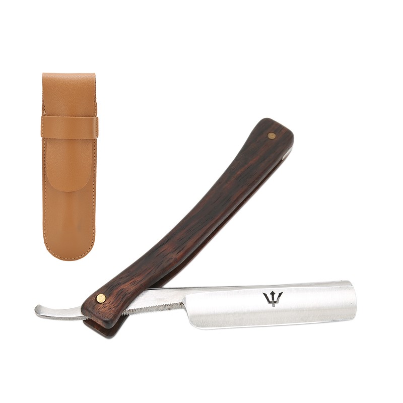 Men Manual Shaving Blade Holder Folding Shaving Knife Rack with