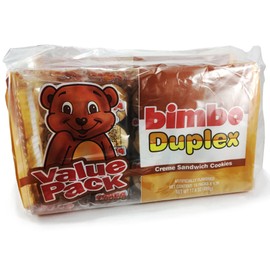 Bimbo Duplex Creme Sandwich Cookies -18.00 Ounces (10 individual packets per Pack)