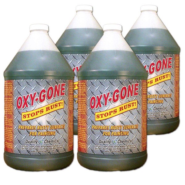 Oxy-Gone Rust Remover and Metal Treatment - just like Ospho - Prepares surfaces for painting-4 gallon case