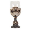 SUMMIT COLLECTION Underworld Upside Down Ossuary Skull Wine Goblet Glass