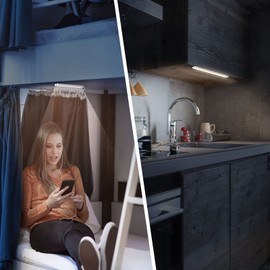 DWEPTU 12 Inch Under Cabinet Light, LED Light Bar, USB Powered, Cool White