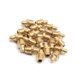 Motoforti Universal Grease Nipple, Brass, Brass Tone, 20 Pcs