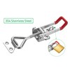 Toggle Clamp,2 pcs Adjustable Toggle Catch Toggle Latch Metal Clamps