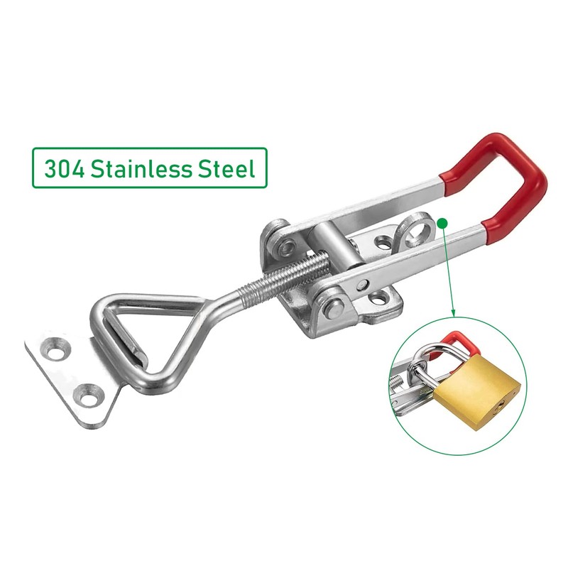 Toggle Clamp,2 pcs Adjustable Toggle Catch Toggle Latch Metal Clamps