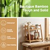 Kitchen Shelf Bamboo Cup Holder 2-Tier - Coffee & Tea