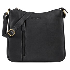 STILORD 'Cecilia' Small Shoulder Bag Women's Elegant Handbag Shoulder Bag Crossbody Bag Vintage Genuine Leather, black, shoulder bag