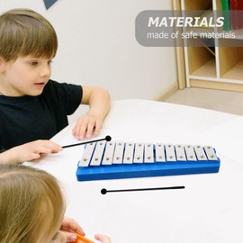 STOBOK Xylophone Xylophone, Musical Instrument Xylophone Xylophone for Kids, Xylophone, Beginner, Toddler, Xylophone, with Mallet, Professional Xylophone, Musical Instrument, Beginner, Gift