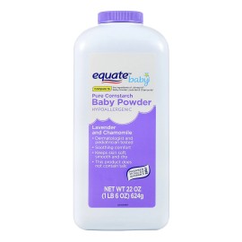 Equate Baby Lavender Chamomile Hypoallergenic Cornstarch Baby Powder 6 Ounce