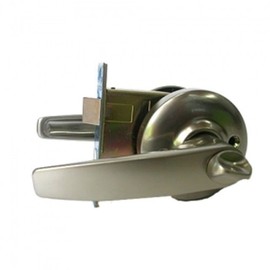 Gray Door Handle & Lock for Entry, Bathroom, and Room Handle Door Lock