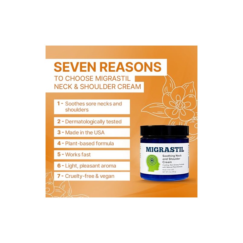 Basic Vigor Crema Migrastil Cuello Hombros Refrescante Reconfortante Migrañas Dolor