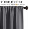 RYB HOME Grey Blackout Curtains - Thermal Insulated Noise Reducing
