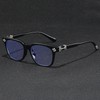 Oversized Blue Light Glasses for Women – Rhinestone Decor Computer