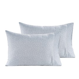 LANE LINEN 100% Organic Cotton Pillowcases - Standard Size, Ultra Soft and Crisp, Cool Percale Weave, Sleeping Pillow Covers, Set of 2 - Polka Dot (SPC)