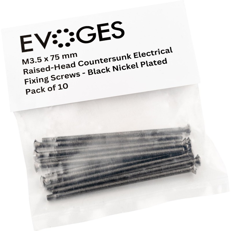 Evoges M3.5 x 75mm Long Raised Countersunk Slotted Head Electrical