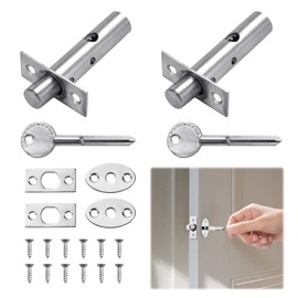 2Sets Dead Bolts,Internal Door Lock with Keys,Anti-Theft Door Bolts for Internal Doors,Security Door Lock for Internal Doors Ultimate Home and Workplace Security Solution - Deadbolt Door Lock Internal