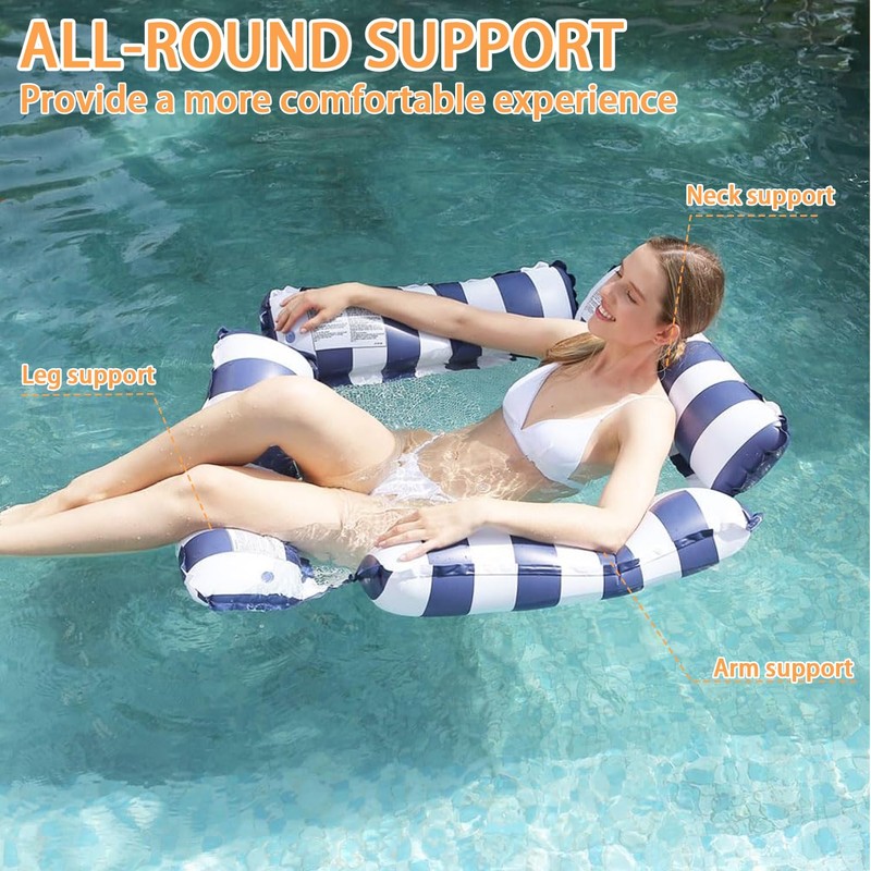 2 x water hammock, air mattress, pool, swimming mat, pool