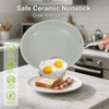 5PC Induction Cookware Set with Tempered Glass Lids, Ultra Nonstick