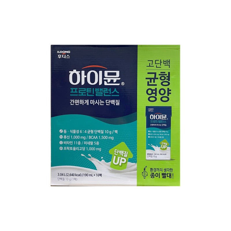Haimyun 일동후디스 하이뮨 프로틴 밸런스 190ml x 16개 / 써클