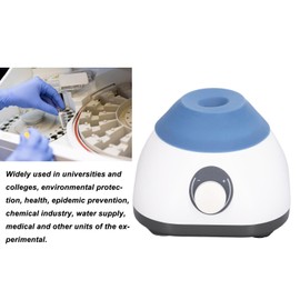 Mini Mezclador Vortex, Agitador Vortex de Laboratorio Ajustable de 50 Ml con una Sola Perilla, Agitador de Esmalte de Uñas Vortexer de Laboratorio de 0 a 3000 RPM (Enchufe de EE.